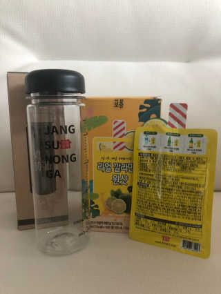 장수농가 리얼깔라만시 원샷 50ml 10팩+보틀 — 5점을 준 리뷰어가 2019년 5월 올린 사용 사진