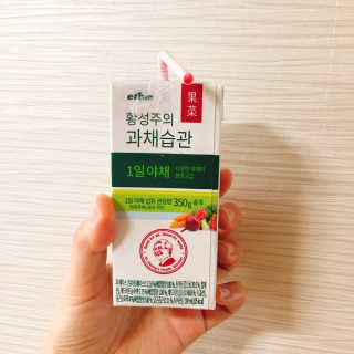 이롬 황성주의 과채습관 1일 야채 과일 주스 랜덤 세트 — 5점을 준 리뷰어가 2018년 7월 올린 사용 사진