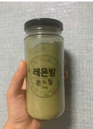 초능력 국내산 레몬밤 분말 — 5점을 준 리뷰어가 2019년 8월 올린 사용 사진