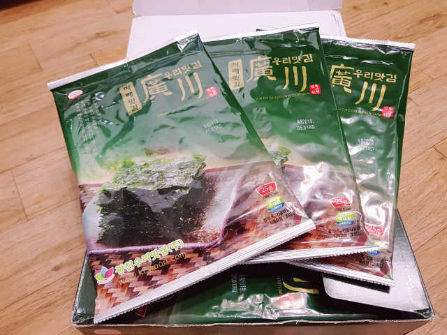 파래향 듬뿍, 바삭한 광천우리파래김 6매10봉 리뷰 사진