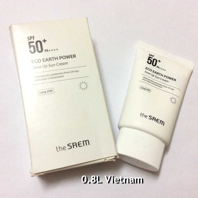 SAEM 에코 어스 파워 핑크 썬 크림 리뷰 사진