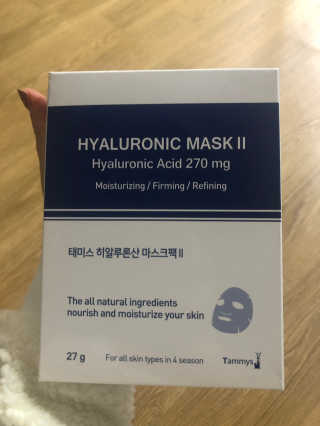 주식회사 태미스 태미스 뉴 히알루론산 마스크팩 10매 — 5점을 준 리뷰어가 2018년 12월 올린 사용 사진