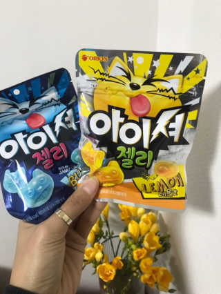 아이셔젤리 레몬맛, 아이셔젤리 블루에이드맛 — 5점을 준 리뷰어가 2019년 3월 올린 사용 사진