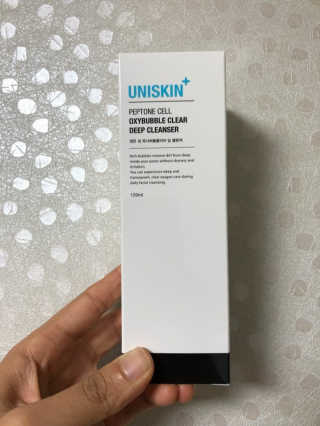 UNISKIN 펩톤 셀 옥시버블클리어 딥 클렌져 — 4점을 준 리뷰어가 2018년 10월 올린 사용 사진