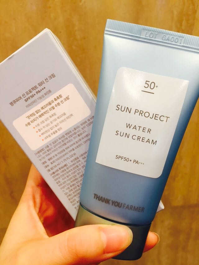 땡큐파머 선 프로젝트 워터 선 크림 리뷰 사진