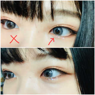 [블랙루즈] 펄블리 아이 글리터 2종 — 4점을 준 리뷰어가 2019년 1월 올린 사용 사진