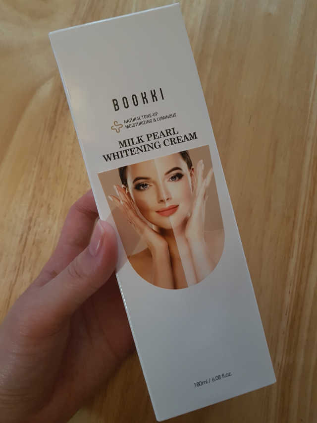 밀크 펄 화이트닝 크림 리뷰 사진