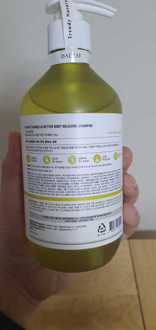 달리프 클로렐라 베러 루트 릴렉싱 샴푸 500ml — 5점을 준 리뷰어가 2020년 2월 올린 사용 사진