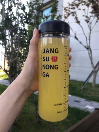 장수농가 리얼깔라만시 원샷 50ml 10팩+보틀 — 5점을 준 리뷰어가 2019년 5월 올린 사용 사진