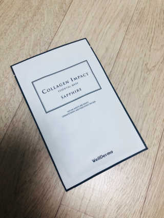 웰더마 사파이어 콜라겐 임팩트 에센셜 마스크 — 5점을 준 리뷰어가 2019년 8월 올린 사용 사진