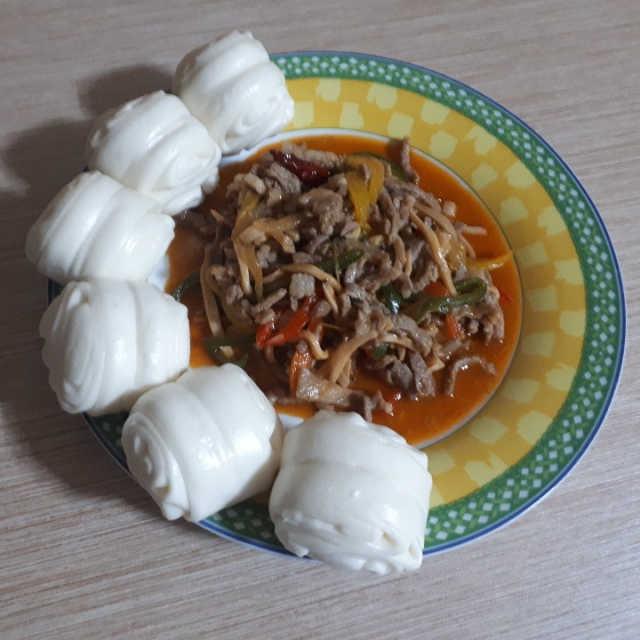 고추잡채와 꽃빵 밀키트 리뷰 사진
