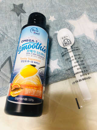 오메가-3스무디 [오메가스무디] 짜먹는 오메가3 DHA 임산부 어린이 — 4점을 준 리뷰어가 2019년 3월 올린 사용 사진