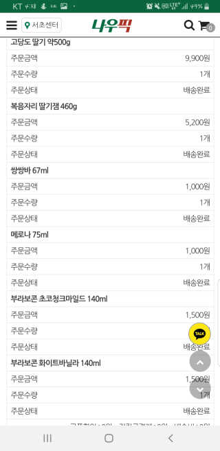 [강남,강서지역 한정]온라인편의점 나우픽 2만원 쿠폰 — 4점을 준 리뷰어가 2019년 3월 올린 사용 사진
