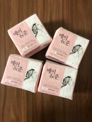 메이앤준 소프트맥스 생리대 — 4점을 준 리뷰어가 2019년 4월 올린 사용 사진