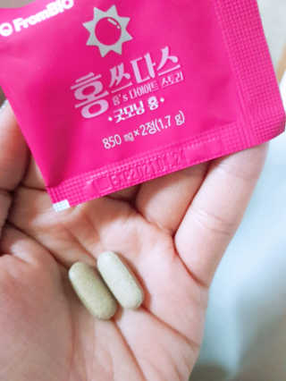 프롬바이오 홍쓰다스 아침,저녁 맞춤형 다이어트식품 14포+14포 — 5점을 준 리뷰어가 2019년 8월 올린 사용 사진