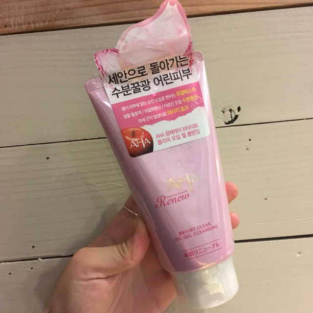 아하 브라이트닝 오일 젤클렌징 리뷰 사진