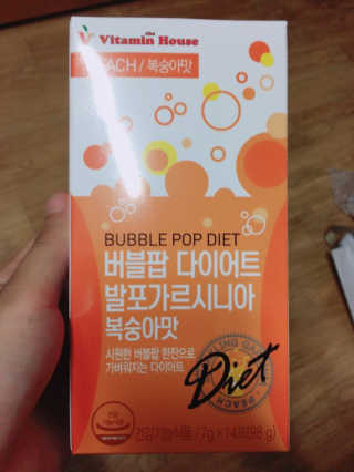 비타민하우스 버블팝 다이어트 발포가르시니아 청포도/복숭아 — 4.5점을 준 리뷰어가 2017년 6월 올린 사용 사진