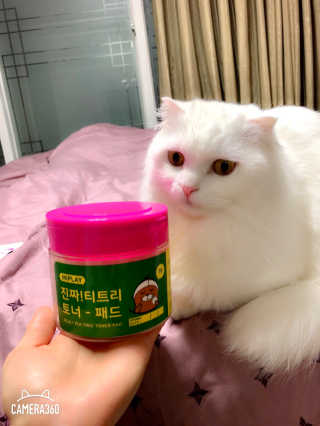 미플레이 진짜 티트리 토너 패드 — 4.5점을 준 리뷰어가 2018년 11월 올린 사용 사진