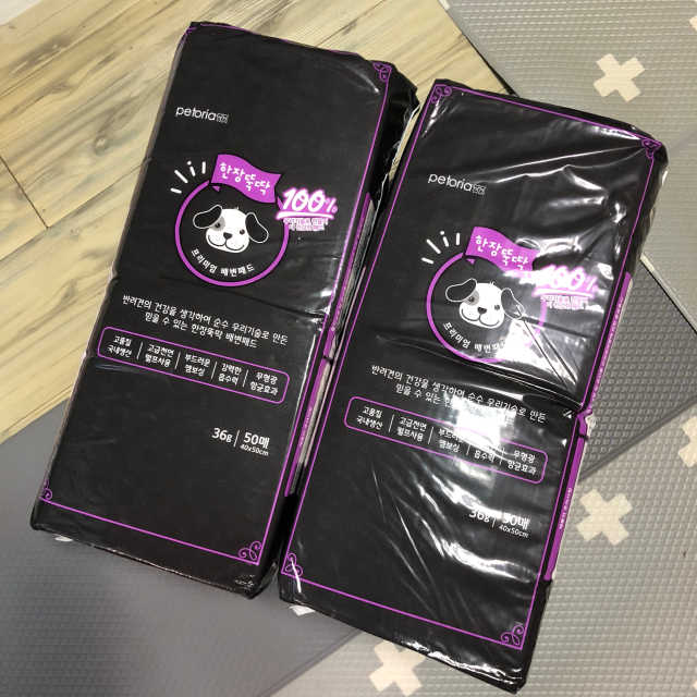 펫토리아 한장뚝딱 NEW 프리미엄 국내산 배변패드 리뷰 사진