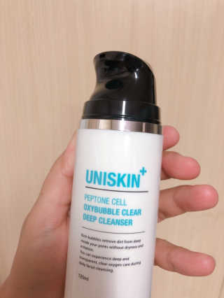 UNISKIN 펩톤 셀 옥시버블클리어 딥 클렌져 — 5점을 준 리뷰어가 2018년 10월 올린 사용 사진