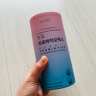 눈길 프로바이오틱스 눈길 콜라겐 프로바이오틱스 — 5점을 준 리뷰어가 2019년 11월 올린 사용 사진