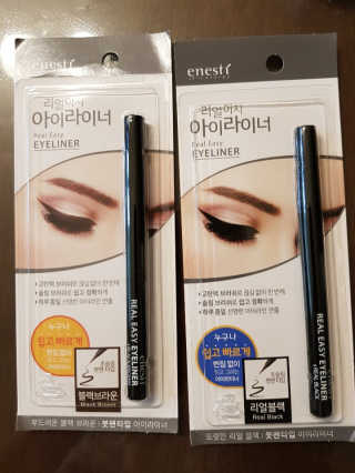 (주)에네스티 리얼이지 아이라이너 2종 — 5점을 준 리뷰어가 2019년 9월 올린 사용 사진