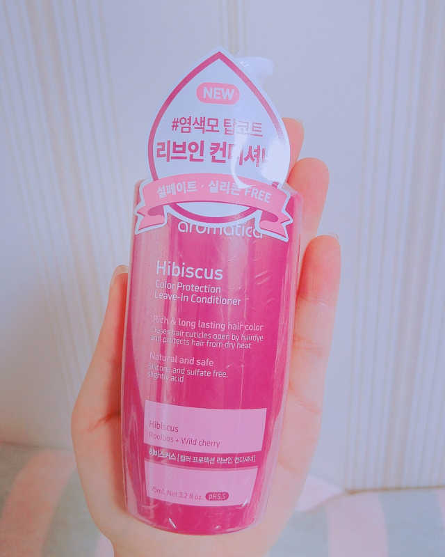 히비스커스 컬러 프로텍션 리브인 컨디셔너 리뷰 사진