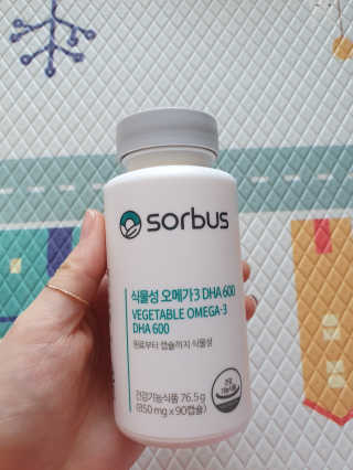 소버스 식물성 오메가3 DHA 600 — 5점을 준 리뷰어가 2020년 3월 올린 사용 사진