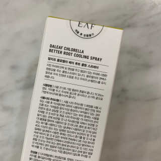 달리프 클로렐라 베러 루트 쿨링 스프레이 100ml — 4.5점을 준 리뷰어가 2019년 6월 올린 사용 사진
