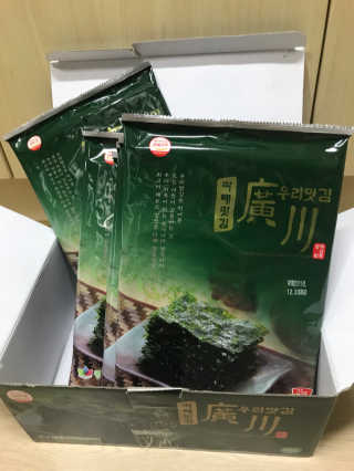 광천우리맛김 파래향 듬뿍, 바삭한 광천우리파래김 6매10봉 — 4.17점을 준 리뷰어가 2018년 6월 올린 사용 사진