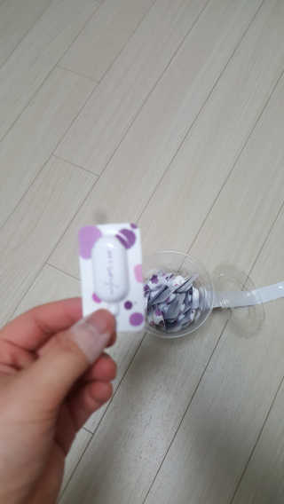 야시엔코 앰플수면팩 퍼플 — 5점을 준 리뷰어가 2019년 2월 올린 사용 사진
