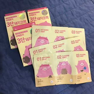 미팩토리 3단 돼지코팩 3매입 X 2 — 5점을 준 리뷰어가 2018년 3월 올린 사용 사진