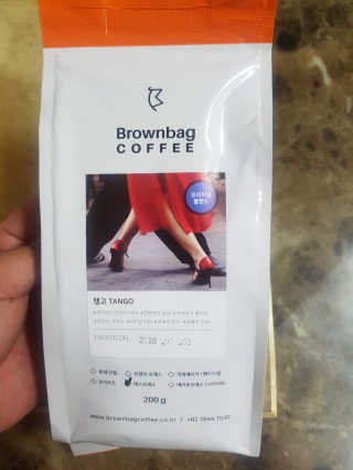 브라운백 커피 브라운백커피 로스팅원두 베스트 3종 — 5점을 준 리뷰어가 2018년 7월 올린 사용 사진