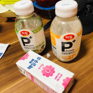 하림 P+ 닭가슴살 프로틴 쉐이크 — 5점을 준 리뷰어가 2019년 6월 올린 사용 사진