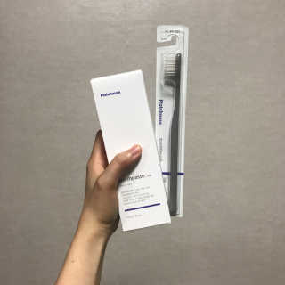 플레인하우스 토탈케어 치약 2개+쿼드클린 칫솔 4개 — 5점을 준 리뷰어가 2018년 6월 올린 사용 사진