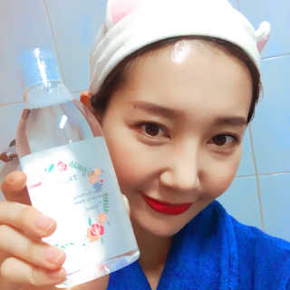 Honey Trap 허니트랩 로즈 퓨리파잉 클렌징 워터+고양이 머리띠 — 4.5점을 준 리뷰어가 2018년 5월 올린 사용 사진