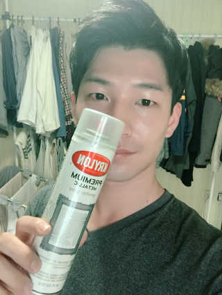 크라이런 프리미엄 메탈릭 스프레이 — 3점을 준 리뷰어가 2017년 5월 올린 사용 사진