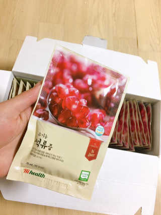 [하이헬스] 정말 진하고 맛있는 유기농 석류즙 30포 — 5점을 준 리뷰어가 2019년 11월 올린 사용 사진