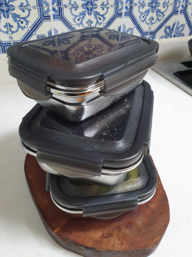 테루츠 스텐 푸드컨테이너 3종 리뷰 사진