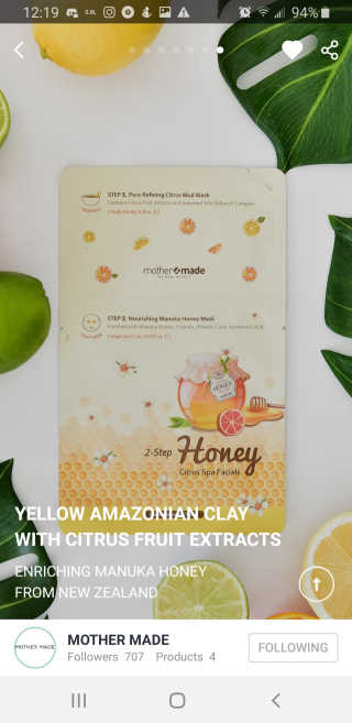 마더메이드 어머니 2 단계 헤니 CITRUS 스파 FACIALS 5PC — 5점을 준 리뷰어가 2019년 5월 올린 사용 사진