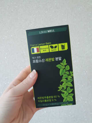 로하스웰 프랑스산 레몬밤 분말 — 4점을 준 리뷰어가 2018년 6월 올린 사용 사진