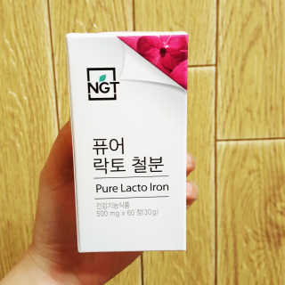네츄럴굿띵스 퓨어 락토 철분 60일분 — 5점을 준 리뷰어가 2018년 2월 올린 사용 사진