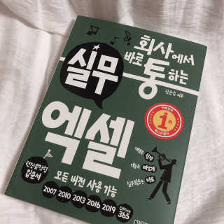 한빛미디어(주) 회사에서 바로 통하는 실무 엑셀 — 5점을 준 리뷰어가 2019년 6월 올린 사용 사진