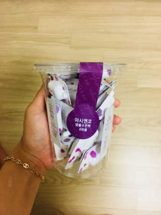 야시엔코 앰플수면팩 퍼플 — 4.5점을 준 리뷰어가 2018년 8월 올린 사용 사진