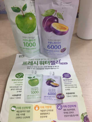 풀무원 프레시 워터젤리 — 5점을 준 리뷰어가 2018년 8월 올린 사용 사진