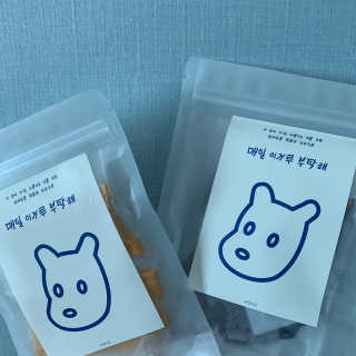 [어글어글] 반려견 친환경 간식 9종 세트 — 4점을 준 리뷰어가 2020년 3월 올린 사용 사진