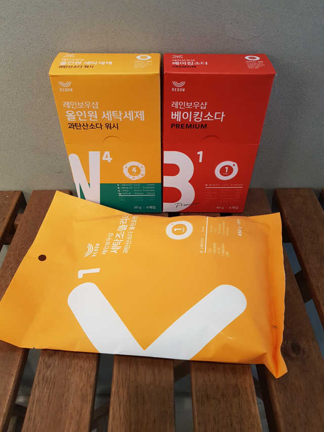올인원세탁세제,베이킹소다 스틱포6개입+세탁조클리너 리뷰 사진