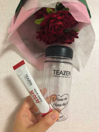 티젠 보이차 + 마이보틀 세트 — 5점을 준 리뷰어가 2018년 6월 올린 사용 사진