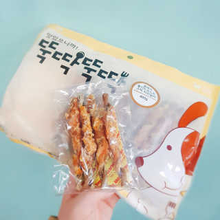 [펫토리아] 뚝딱뚝딱 400g 강아지 간식 베스트5종 — 5점을 준 리뷰어가 2019년 1월 올린 사용 사진