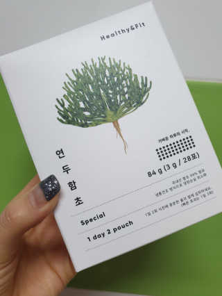 헬씨앤핏 디톡스와 변비에 탁월한 연두함초. 천연변비약으로 유명 — 5점을 준 리뷰어가 2020년 1월 올린 사용 사진